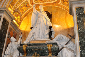 This statue decorates the tomb of Pope Leo XIII