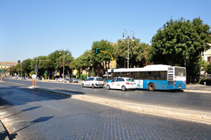 The street of Viale Enrico De Nicola