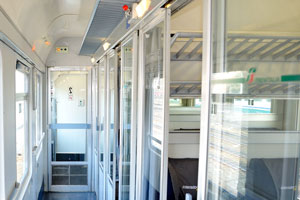 This is the interior of the coach number 5 which belongs to the Intercity 588 train (Trenitalia)