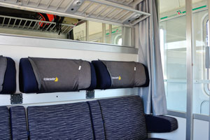 The seats are in the coach number 5 of Intercity 588