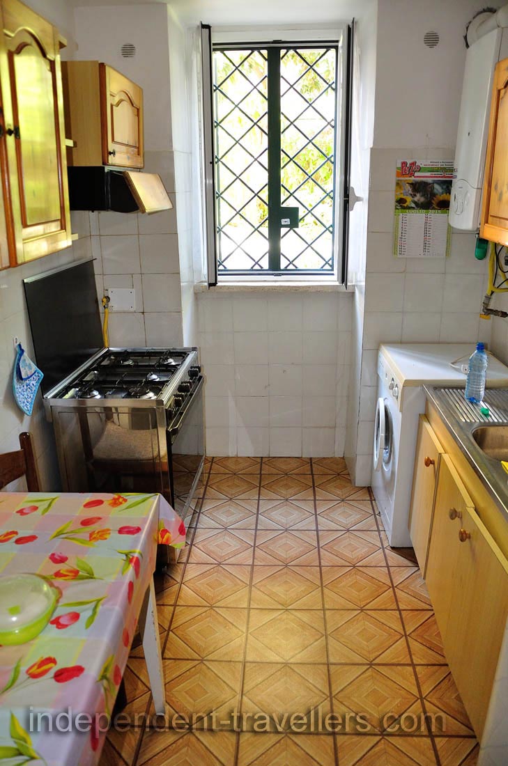 The kitchen of the apartment where we stayed while we were in Rome