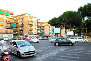 The square of Piazzale Eugenio Morelli
