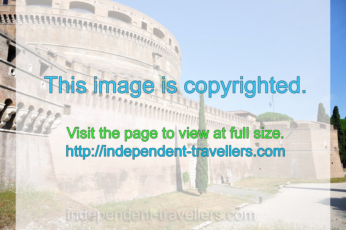 The wall of Castel Sant'Angelo