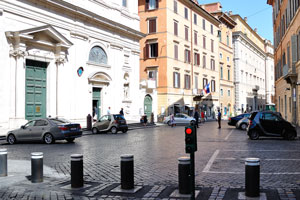 The street of Via della Dogana Vecchia