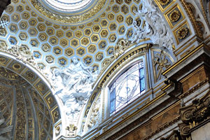 The ceiling of San Luigi dei Francesi