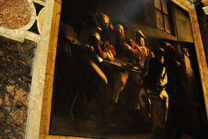 “The Calling of St. Matthew” by the Baroque master Caravaggio