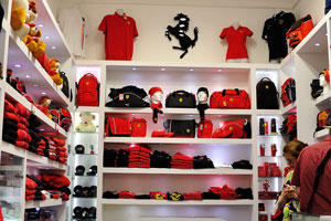 There is the small Ferrari store on the street of Via Giustiniani near the Pantheon