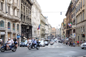 The street of Via del Tritone
