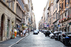 The street of Via Sistina