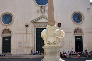 “Elephant and Obelisk” is a sculpture designed by the Italian artist Gian Lorenzo Bernini