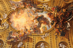 This awesome ceiling of the church is the most impressive in the whole world