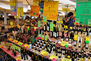 The wine stall in Campo de' Fiori