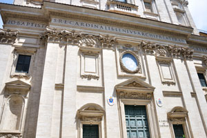 The facade of San Carlo ai Catinari