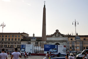 The Flaminio Obelisk is one of the thirteen ancient obelisks in Rome