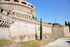The wall of Castel Sant'Angelo