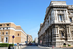 The street of Via Triboniano