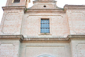 The facade of the church of Parrocchia Collegiata