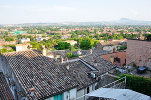 Tiled roofs of the town
