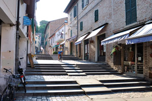 The street of Via Aurelio Saffi