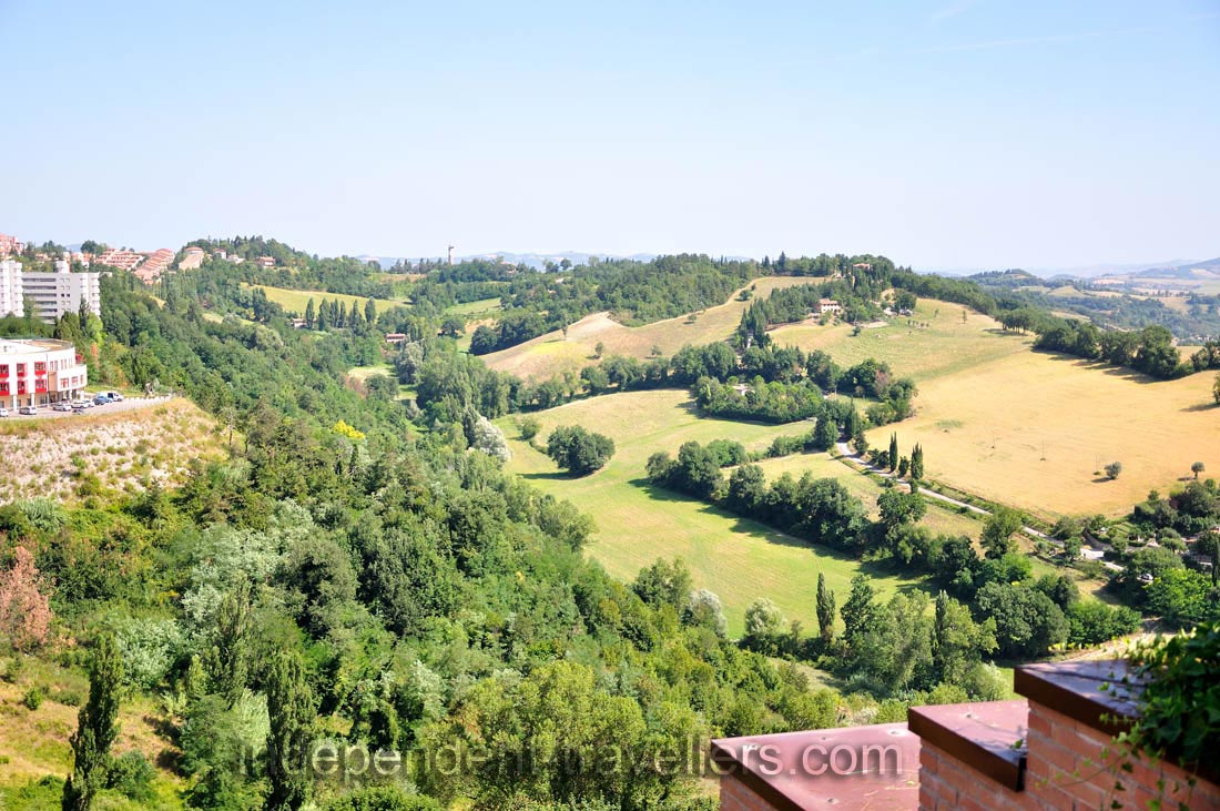 This view opens from the viewing platform located over &ldquo;Porta Santa Lucia&rdquo; shopping center