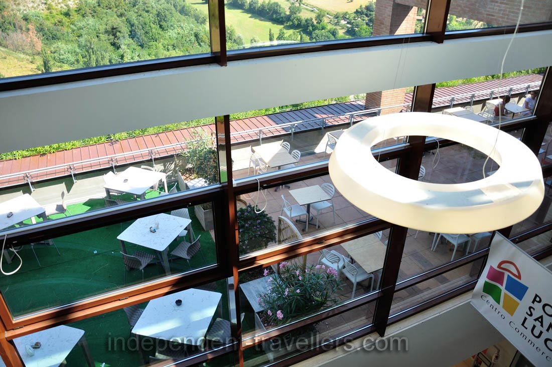 We are inside Porta Santa Lucia shopping center