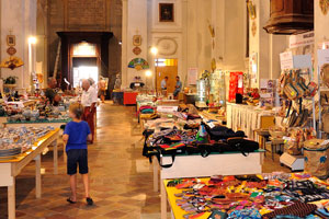 Nowadays, the building of the catholic church is used as a souvenir shop