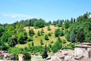 One of the hills which surround the historic center of the city