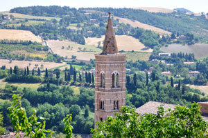 The bell tower of San Francesco church