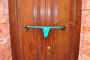 Thong panties are on Via Santa Margherita street