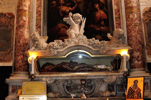 Funerary monument of John the Merciful inside the “San Giovanni in Bragora” church