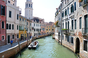 One of the Venetian canals between the San Giovanni in Bragora and Santa Maria Formosa churches