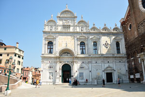 Scuola Grande di San Marco faces the Campo San Giovanni e Paolo, one of the largest squares in the city