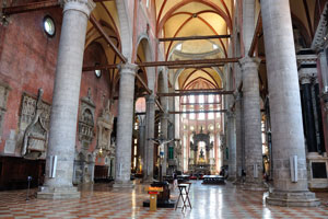 Interior of the Basilica dei Santi Giovanni e Paolo