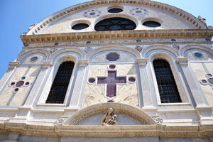 Santa Maria dei Miracoli is in the point “E” in our walking tour