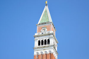 The most top part of the St Mark's Campanile