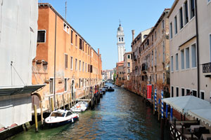 The Rio del Greci “Greeks channel” is a Venetian canal in the Castello district