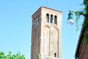 The bell tower of the church of Santa Maria e San Donato on Murano