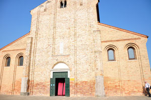 The entrance to the Church of Santa Maria e San Donato on Murano