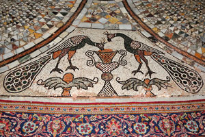 The colourful stone mosaic floor in the church of Santa Maria e San Donato on Murano