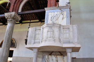 Balcony in the church of Santa Maria e San Donato on Murano