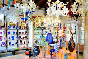 Inside one of the numerous shops on Riva Longa on Murano
