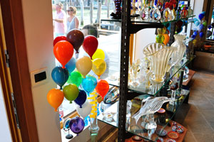 Balloons made from Murano glass