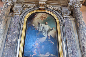 Altar of San Luigi Gonzaga Sant' Antonio Abate San Francesco Saverio (Giuseppe Angeli, 1755)