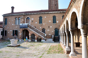 The backyard of the church of San Pietro Martire on Murano
