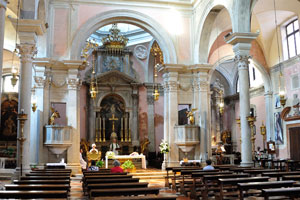 Interior of the San Canciano church