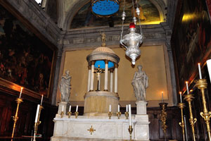 Interior of the Santi Apostoli church