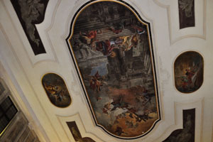 The ceiling of the Santi Apostoli church