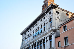 Palazzo Labia is located on the southern end of the Cannaregio channel