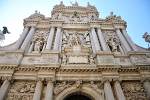 The facade of the Santa Maria del Giglio church