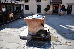 Public tap water source near the church of Santa Maria del Giglio